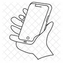 Smartphone In A Hand Icon