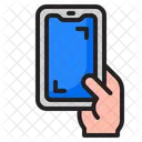 Smartphone In Hand  Icon