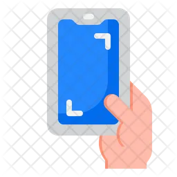 Smartphone In Hand  Icon