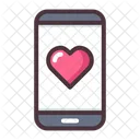 Smartphone Love  Icon