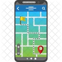 Smartphone map destination Icon