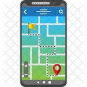 Smartphone map destination  Icon