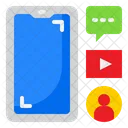 Smartphone Media Message Vedio Icon