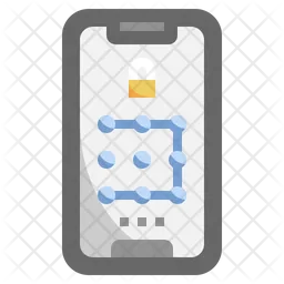 Smartphone-Mustersperre  Symbol