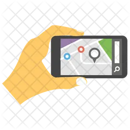 Smartphone-Navigation  Symbol