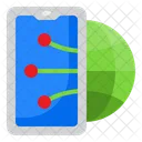 Smartphone Network Connection World Network Icon