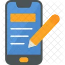 Smartphone notepad  Icon