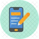 Smartphone-Notizbuch  Icon