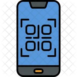 Smartphone qr code  Icon