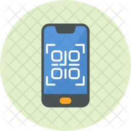 Smartphone qr code  Icon