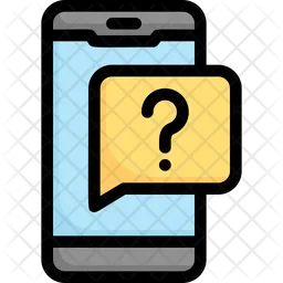 Smartphone Question Sign  Icon