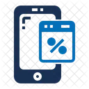 Smartphone Rabatt Nachricht Verkauf Icon
