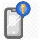 Smartphone-Schlüssel  Symbol