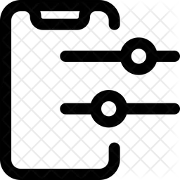 Smartphone Setting Slider  Icon