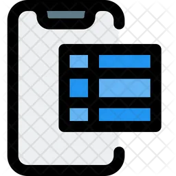 Smartphone Table  Icon