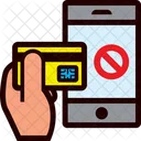Smartphone Transaction Denied  Icon