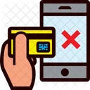 Smartphone Transaction Error  Icon