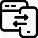 Smartphone übertragen  Symbol