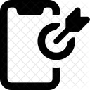 Smartphone Und Bogen Online Ziel Mobile Ziel Symbol