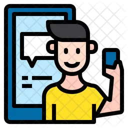 Smartphone User  Icon