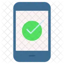 Teléfono inteligente verificado  Icono