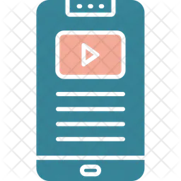 Smartphone Video  Icon