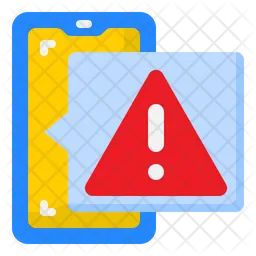 Smartphone Warning  Icon