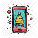 Smartphone With A New Years Message Icon