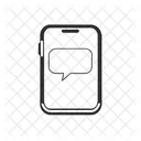 Smartphone With A Speech Bubble Icon