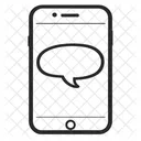 Smartphone With A Speech Bubble Icon