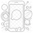 Smartphone With Apps Only In The Screen Icon