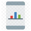 Smartphone With Bar Chart Icon  Icon