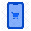 Smartphone With Cart  Icon