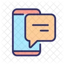 Smartphone Chat Digital Icon