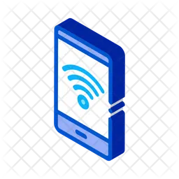 Smartphone-WLAN  Symbol