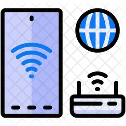 Smartphone-WLAN  Symbol