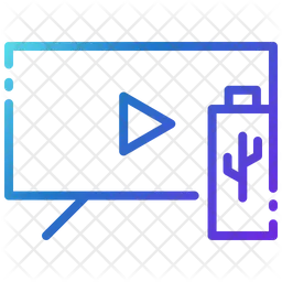 Dispositivo de televisión inteligente  Icono