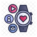 Smartwatch Gesundheitswesen Gesundheit Symbol