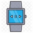 Smartwatch Player Audio Icon