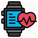 Smartwatch Heart Rate Online Icon