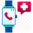 Smartwatch Emergency Call Medical Icon