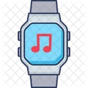 Smartwatch Play Button Music App Icon