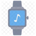 Smartwatch Music App Gadget Icon
