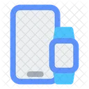 Smartwatch And Mobile Home Automation Icon