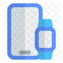 Smartwatch And Mobile Home Automation Icon
