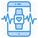 Heart Rate Health Smartphone Icon