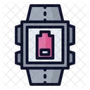 Smartwatch Batterie Schwach Batterie Schwach Benachrichtigung Symbol