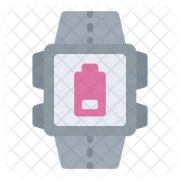 Smartwatch-Akku schwach  Symbol