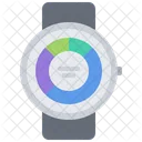 Smartwatch Chart Monitoring Smartwatch Graph Monitoring Smartwatch Icon