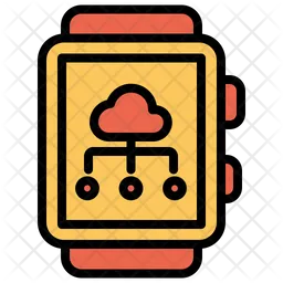 Smartwatch Cloud  Icon